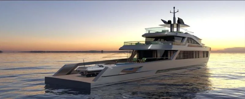 Profile of a 50-metre motor yacht project